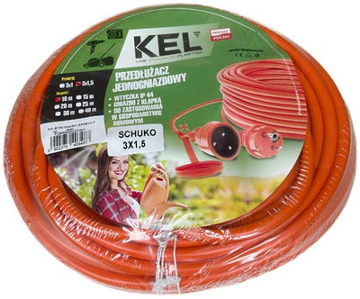 Rallonge PVC orange 3x1,5qmm 40m - 1167058