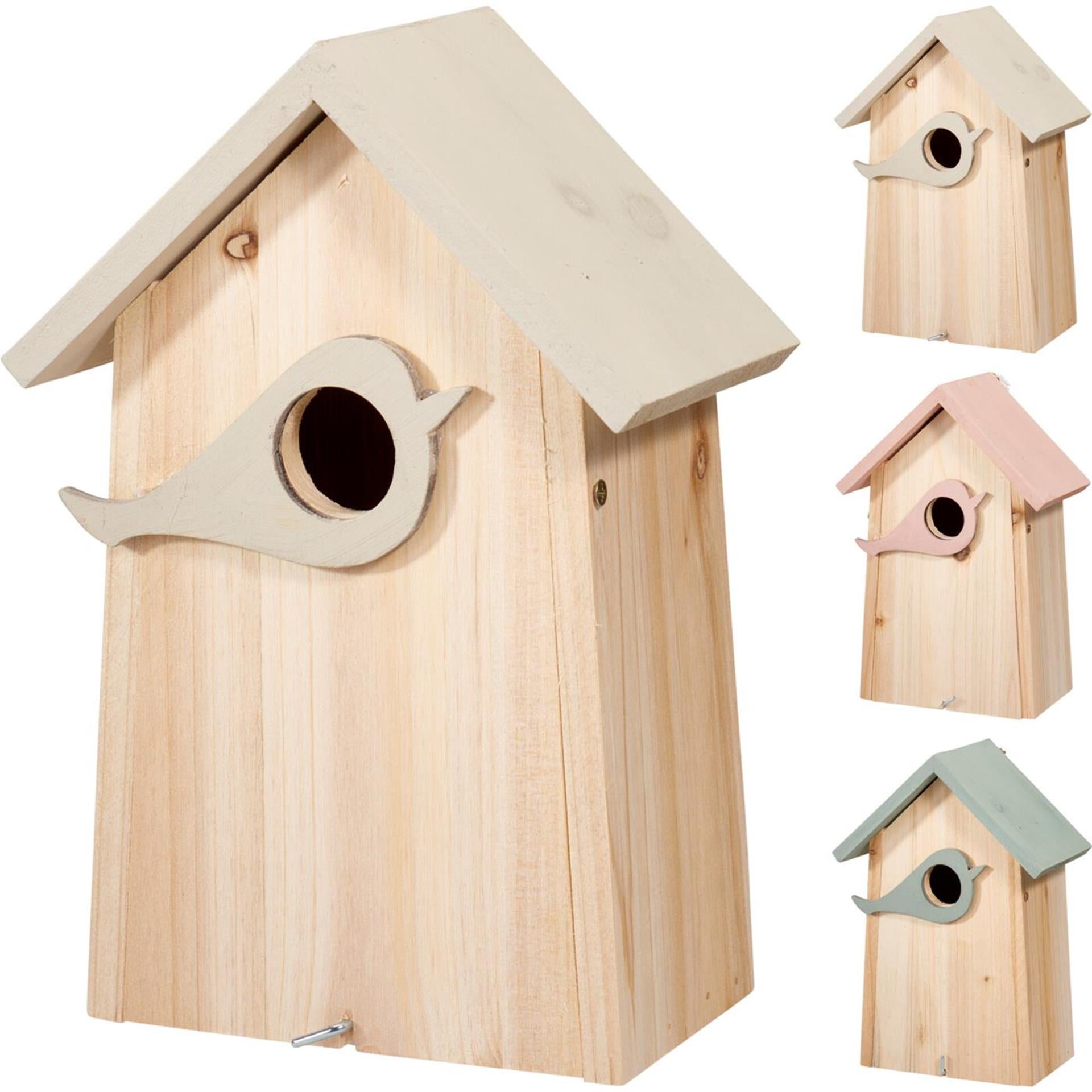 Nichoir de jardin Pro en bois 16x10x23cm