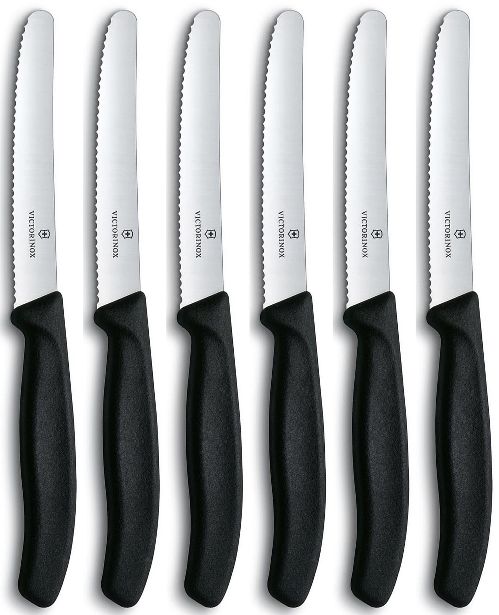 Couteaux de table Victorinox dentelés paquet de 6.