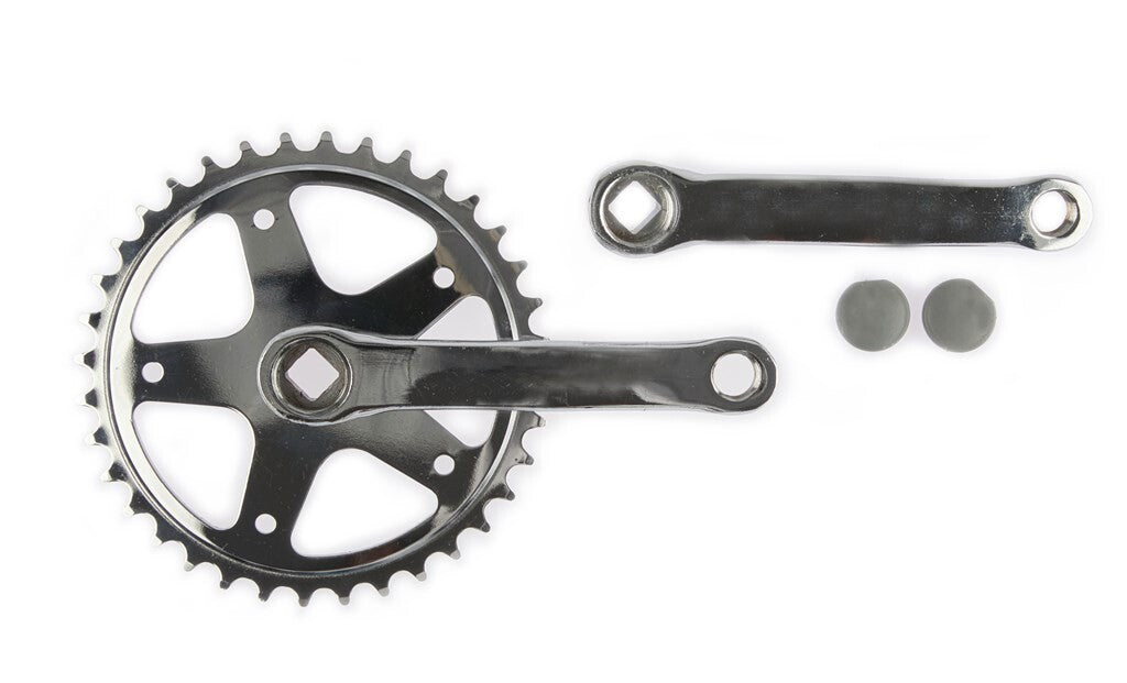 Pédalier Vinty 36t. spirale 130mm 1 8 argent