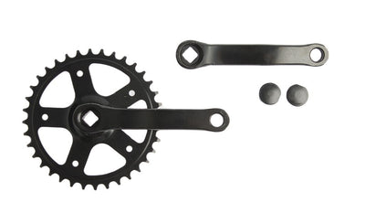 Pédalier vintage 36t. sans clé 130mm 1 8 noir