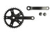 Pédalier vintage 36t. sans clé 130mm 1 8 noir