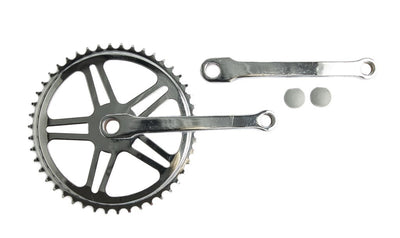 Jeu de pédalier avec spigot 46T 170 mm argenté