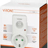 Prise détecteur de mouvement Virone modèle blanc - 3900340