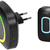 Kit de sonnette sans fil Virone 300m noir plug-in + RGB - 8415501