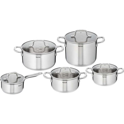 Ustensine de cuisine tefal Tefal virtuose ensemble en acier inoxydable de 10 pièces