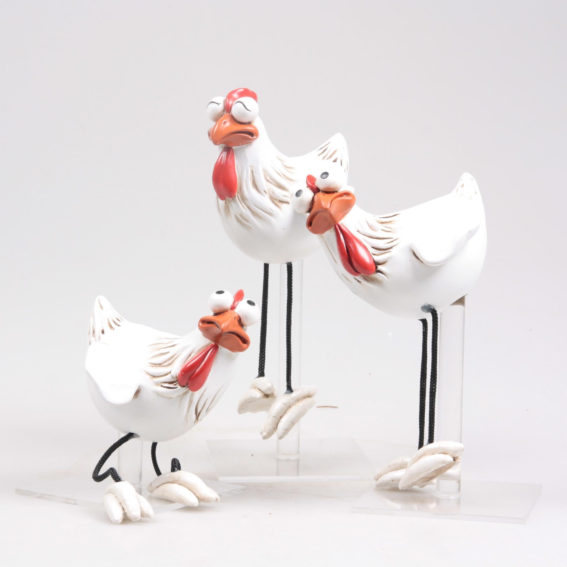 Frites de poulet déco inspirées de la saison avec pattes pendantes 11x9x11cm