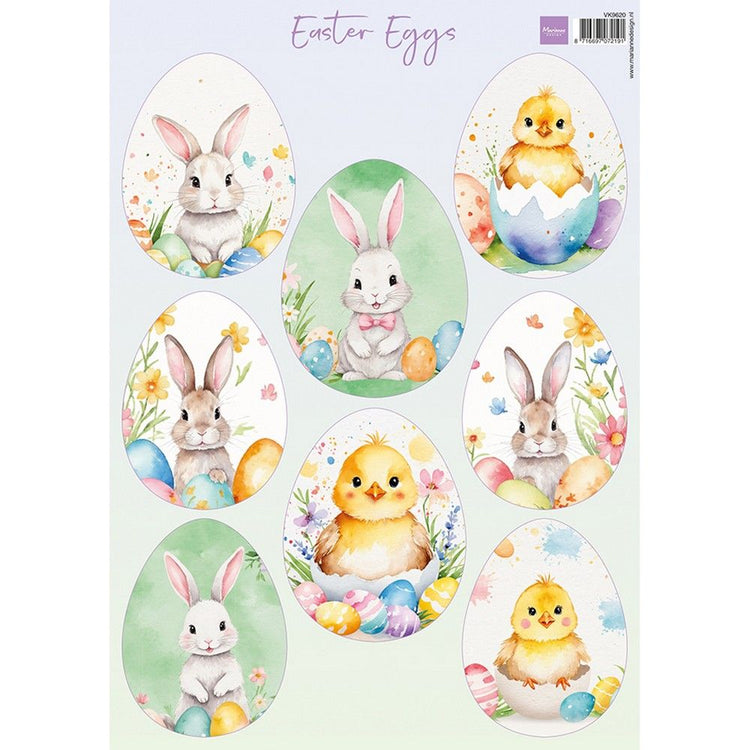 Marianne design • œufs de Pâques en feuilles découpées