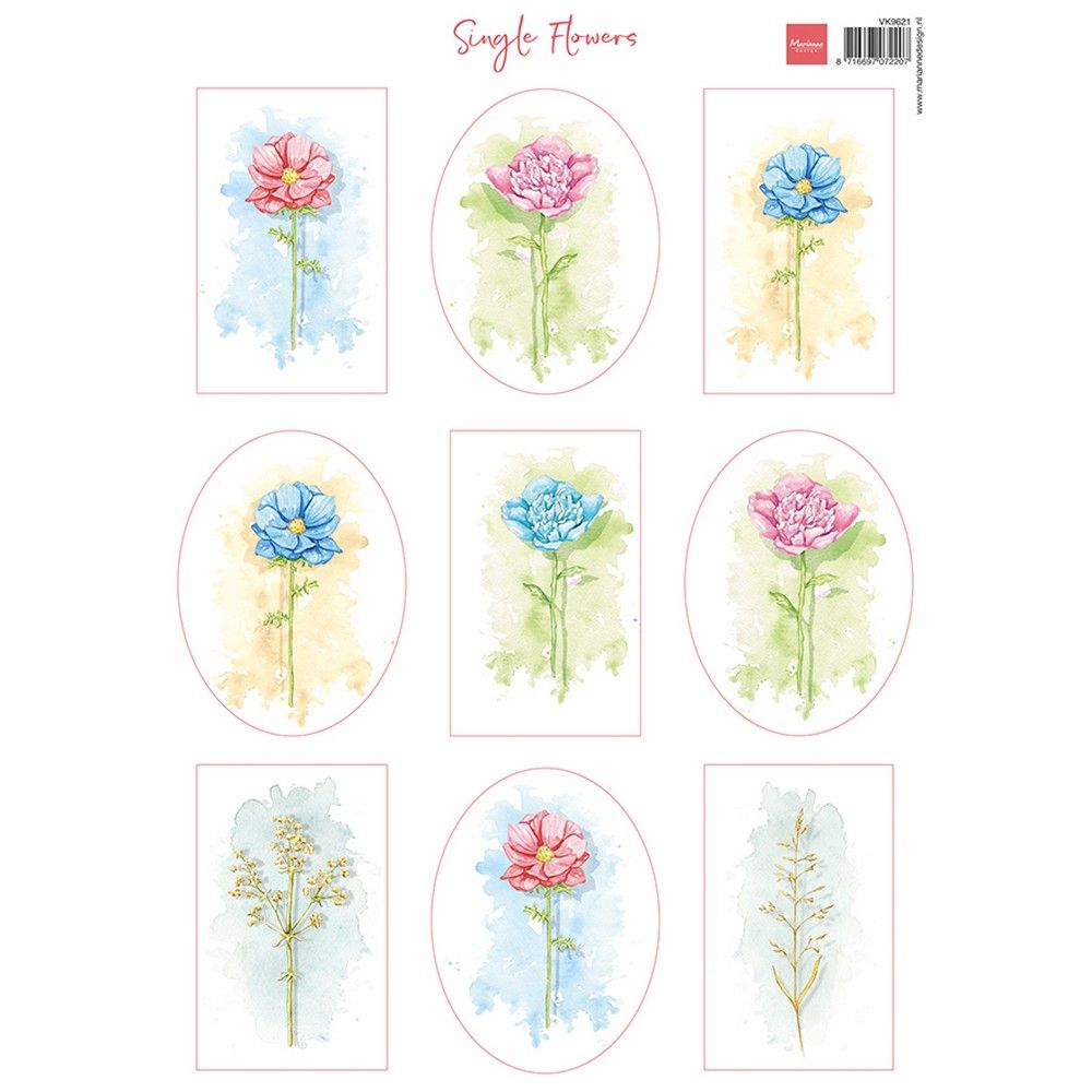 Marianne design • feuilles coupées fleurs simples