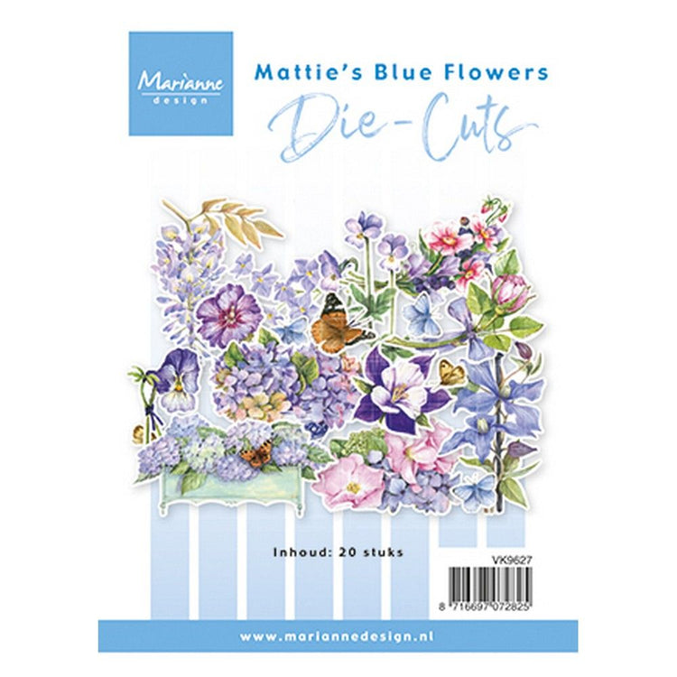 Marianne design • découpe les fleurs bleues de Mattie