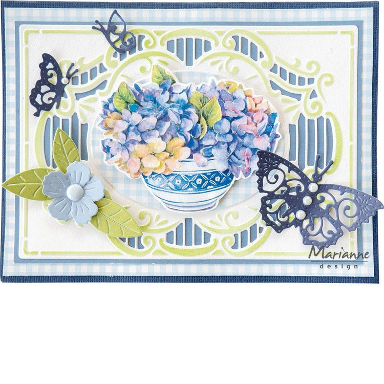 Marianne design • découpe les fleurs bleues de Mattie