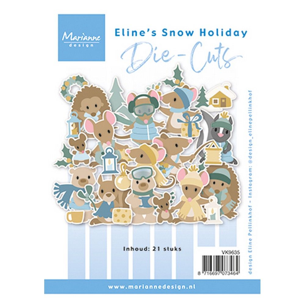 Marianne design • découpes les vacances à la neige d'Eline