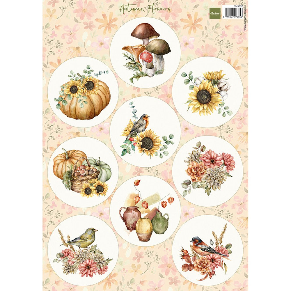 Marianne design • découpage fleurs d'automne