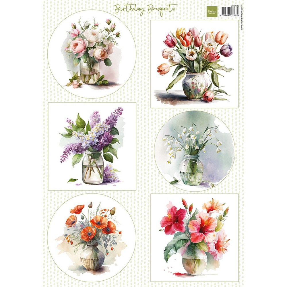 Marianne design • bouquets d'anniversaire en feuilles découpées