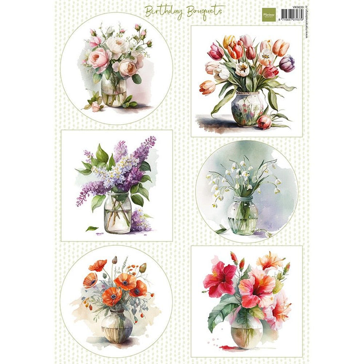 Marianne design • bouquets d'anniversaire en feuilles découpées