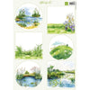 Marianne design • feuilles découpées bord de l'eau