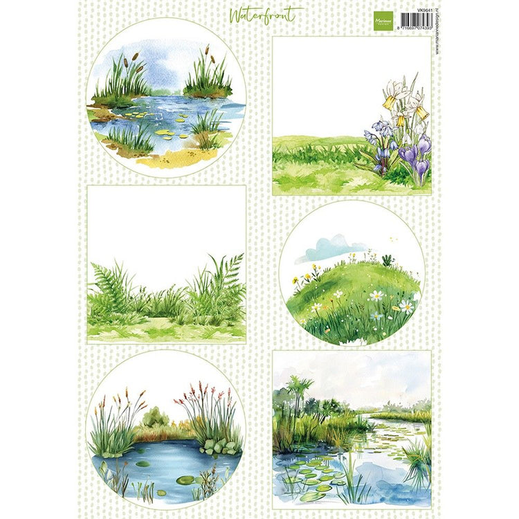 Marianne design • feuilles découpées bord de l'eau