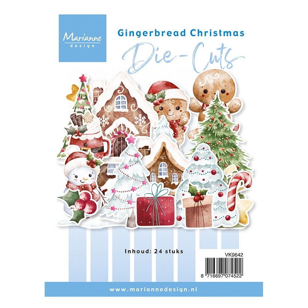Marianne design • matrices de découpe pain d'épices Noël a6, 24pcs