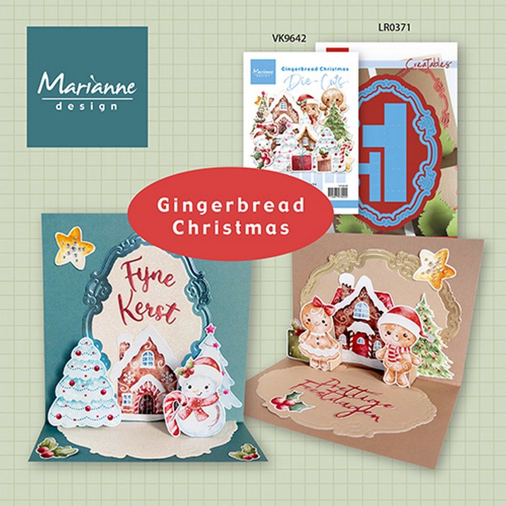 Marianne design • matrices de découpe pain d'épices Noël a6, 24pcs