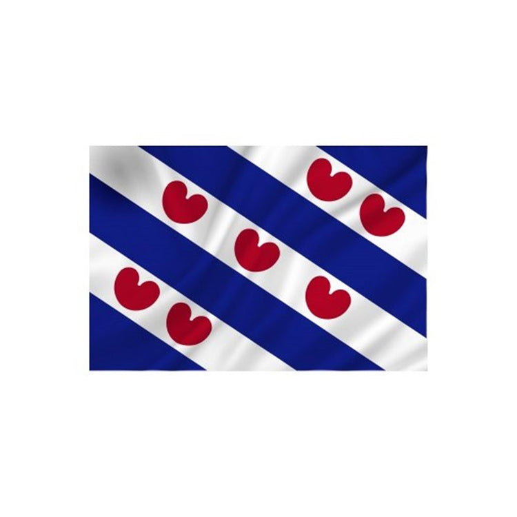 Dokkumer flags drapeau central Frise 50x75 cm polyester filé