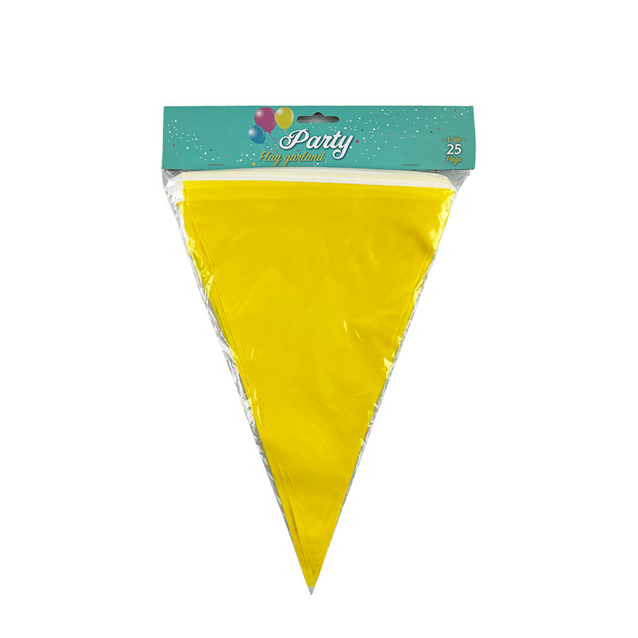 Ligne de drapeau jaune 600cm