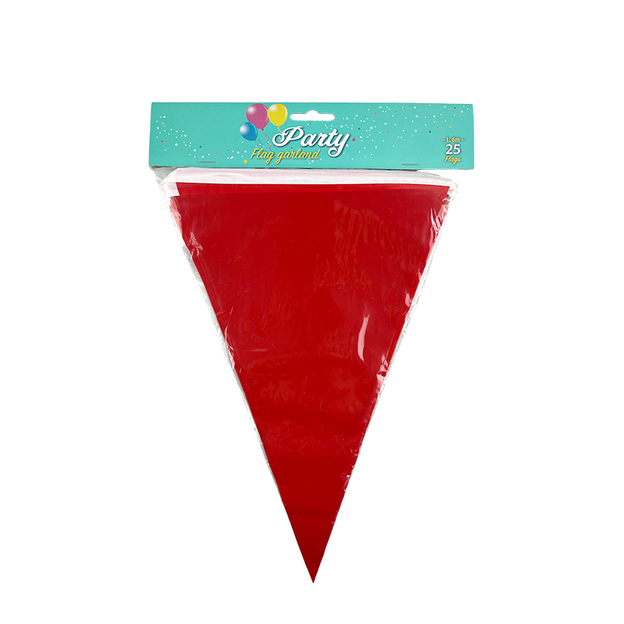 Ligne de drapeau rouge 600cm