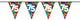 Ligne de drapeau Haza 10mtr chiffres 75 ans