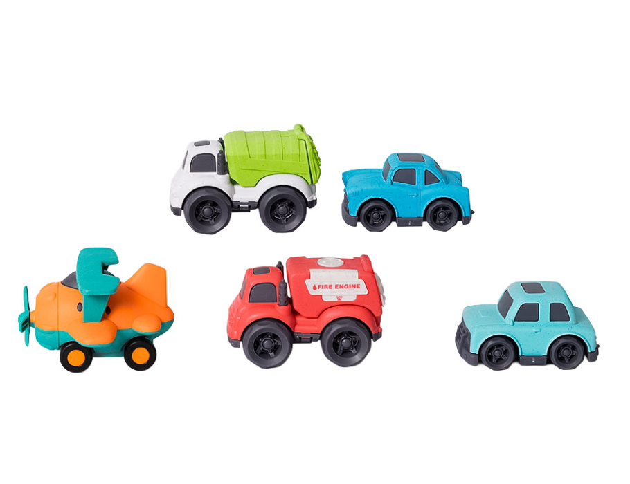 Bio jouets voiture en bioplastique et ensemble volant (5 pièces)
