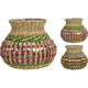 Lanterne vase Cozydecor en jonc de mer h15cm