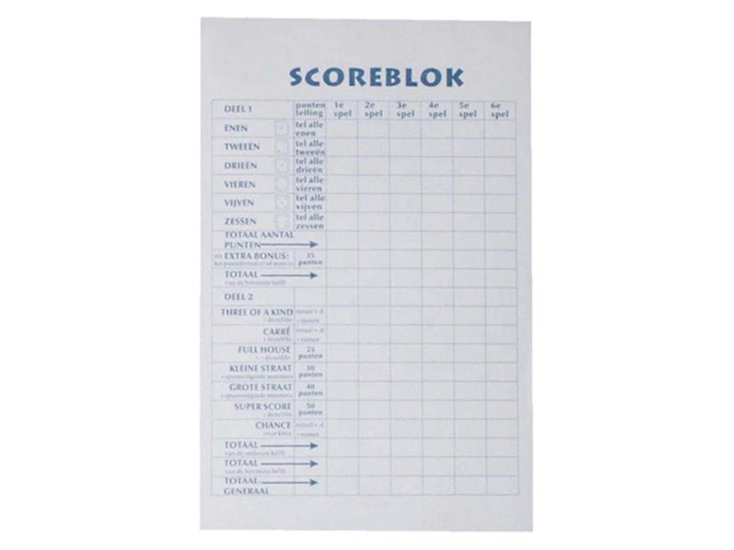 Haza bloc de score 9,4x14,5cm 250 feuilles paquet de 5 pièces
