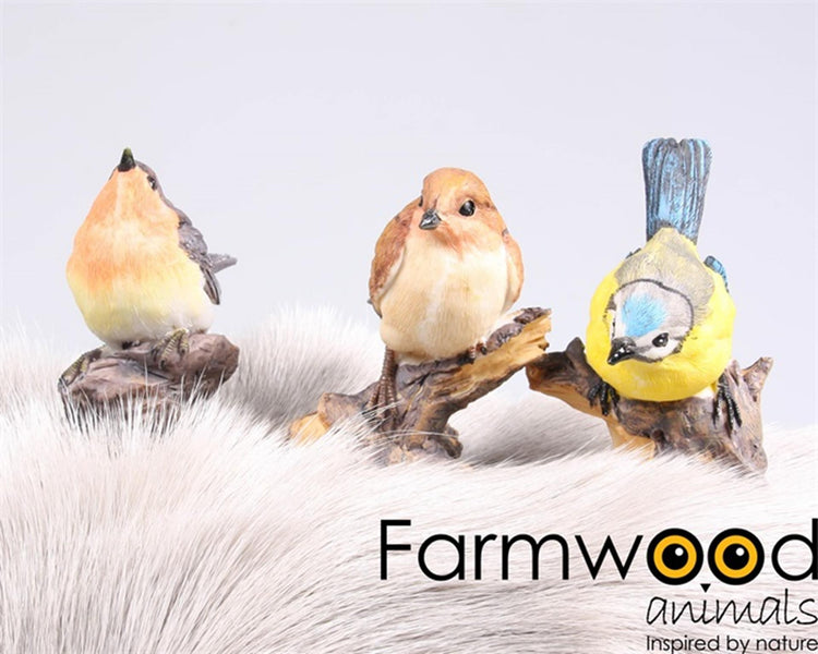 Statue de jardin animaux de ferme oiseau 8,5x5x10 cm