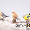 Statue de jardin animaux de ferme oiseau 8,5x5x10 cm