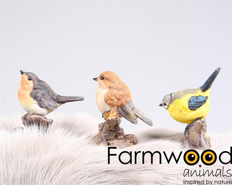 Statue de jardin animaux de ferme oiseau 8,5x5x10 cm