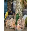 Cozydecor statue d'oiseau assis 4x3x7cm