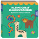 Livres d'images joyeux ami en bois - petite girafe