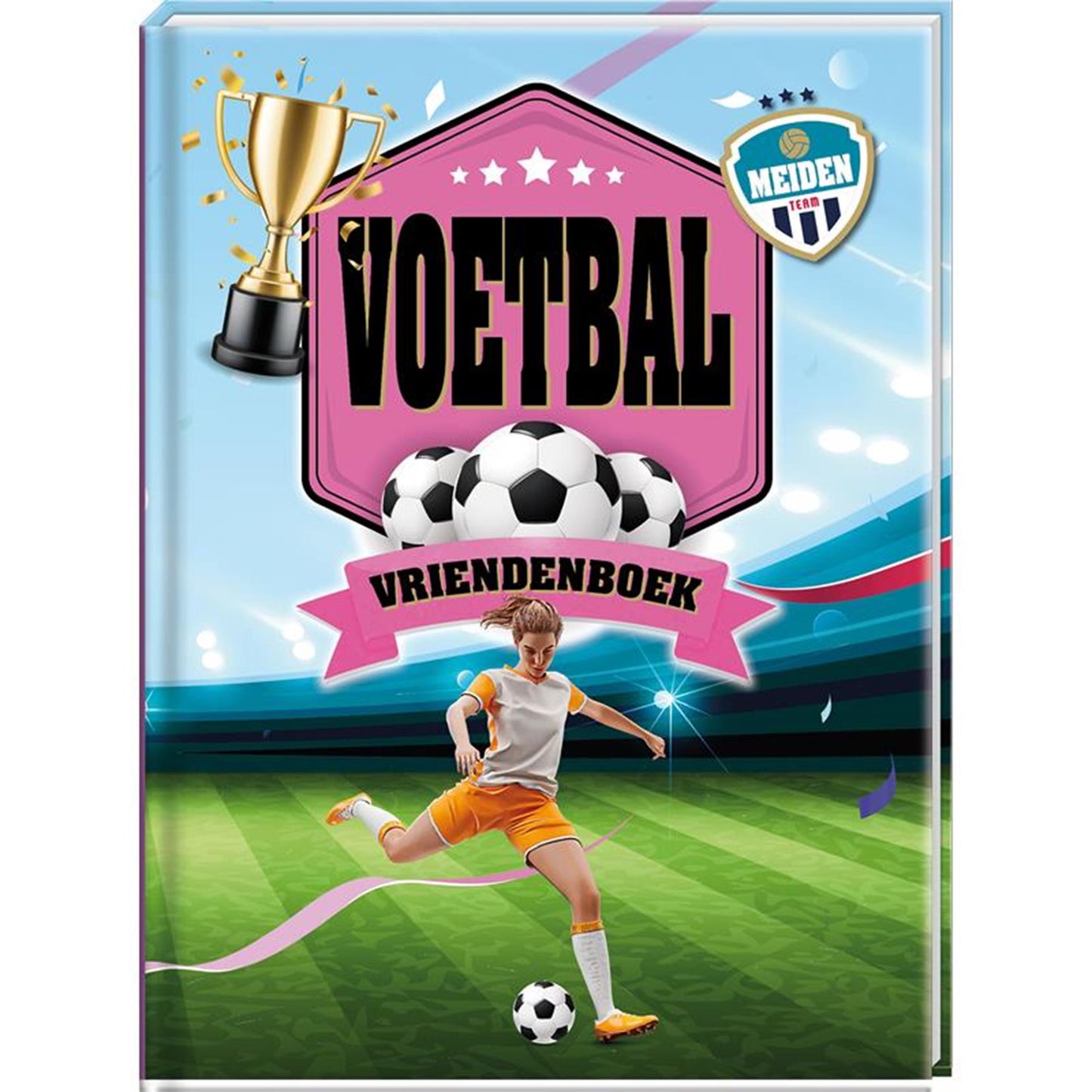 Des amis réservent des filles de football