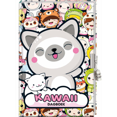 Journal d'images avec cadenas - kawaii