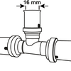 Té de raccord à presse Cornat 16mm 10s ms-a2 - vrptp500416n