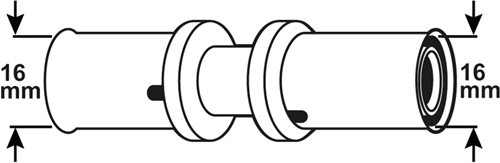 Raccord à presse Cornat 16x16mm 10pcs ms-a2 - vrptp500650n