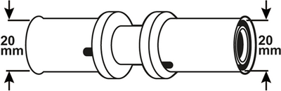 Raccord à presse Cornat 20x20mm 10pcs ms-a2 - vrptp500655n