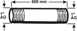 Tube galva Cornat mm 1'' 600mm (530) - vzs530160 - afbeelding 2
