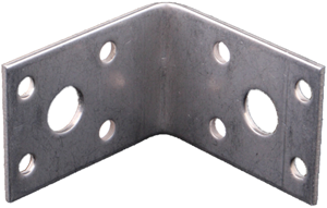 Ancrage d'angle Waelbers 50x50x35mm en acier inoxydable - 50 pièce(s) - 481406.11