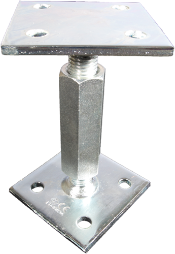 Support de poteau Waelbers réglable en hauteur 90x90 gv