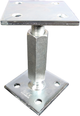 Support de poteau Waelbers réglable en hauteur 90x90 gv
