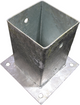 Support de poteau Waelbers sur plaque 91mm fv