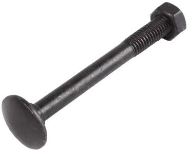 Waelbers boulon de carrosserie m8x70mm + écrou m8 noir - 25 pièce(s) - 9677.09
