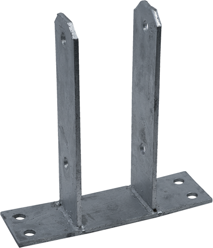 Waelbers u support pergola sur plaque 71mm fv