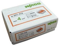 Pince à souder Wago 3 voies 0,14-4,0qmm fixe flexible p.50 pcs | 50 pièces
