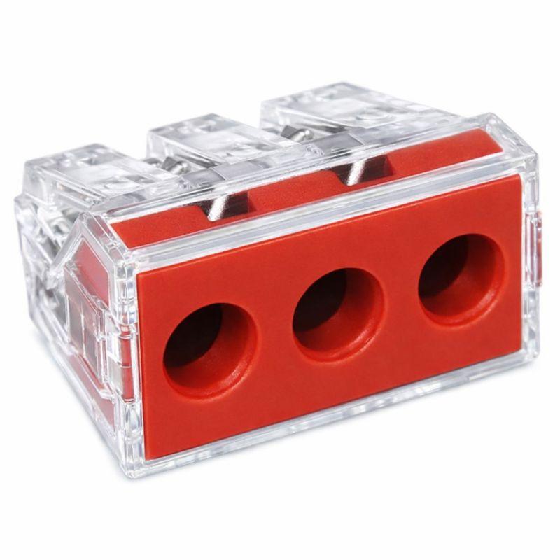 Pince à souder Wago 3 voies 2,5-6,0 mm tra rouge 773-173 | 50 pièces