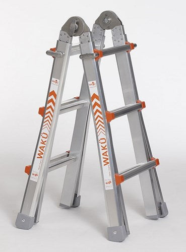 Waku échelle pliante télescopique professionnelle 4x3 marches waku - 1413800100